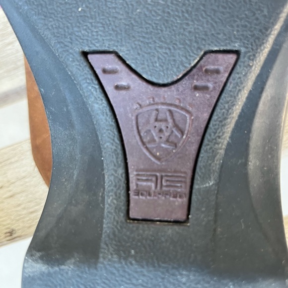 Ariat Brown Leather Clog Type Shoes 10B - Picture 6 of 6